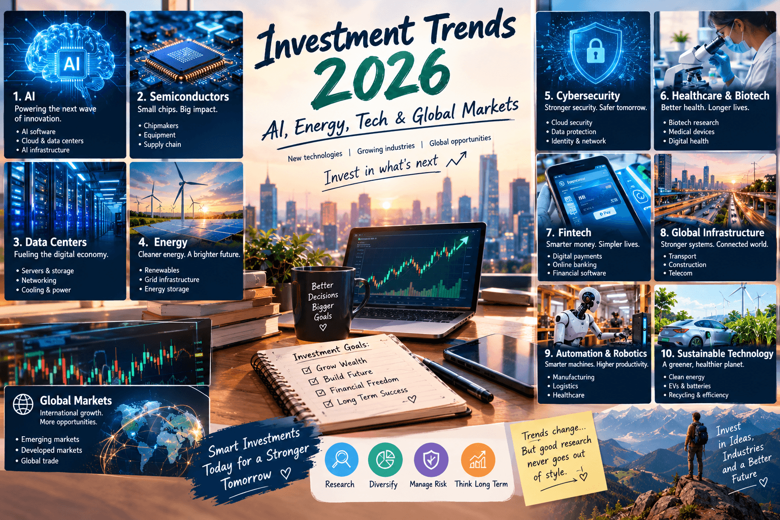 Best Investment Trends to Watch in 2026: AI, Energy, Tech & Global Markets