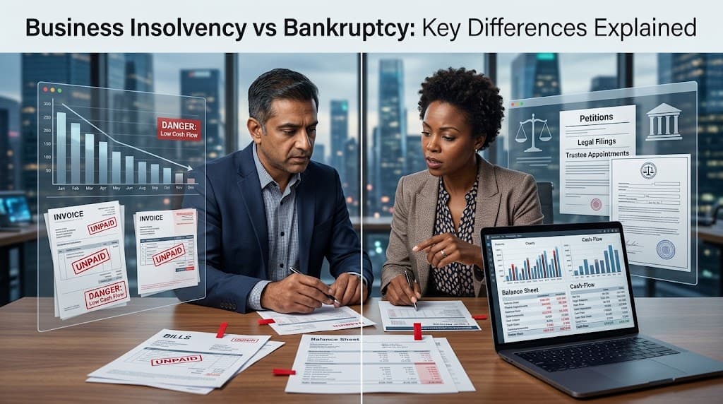 Business Insolvency vs Bankruptcy: Key Differences Explained