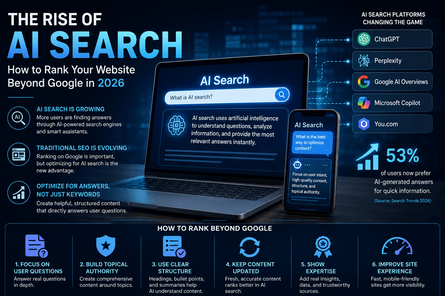 The Rise of AI Search: How to Rank Your Website Beyond Google in 2026