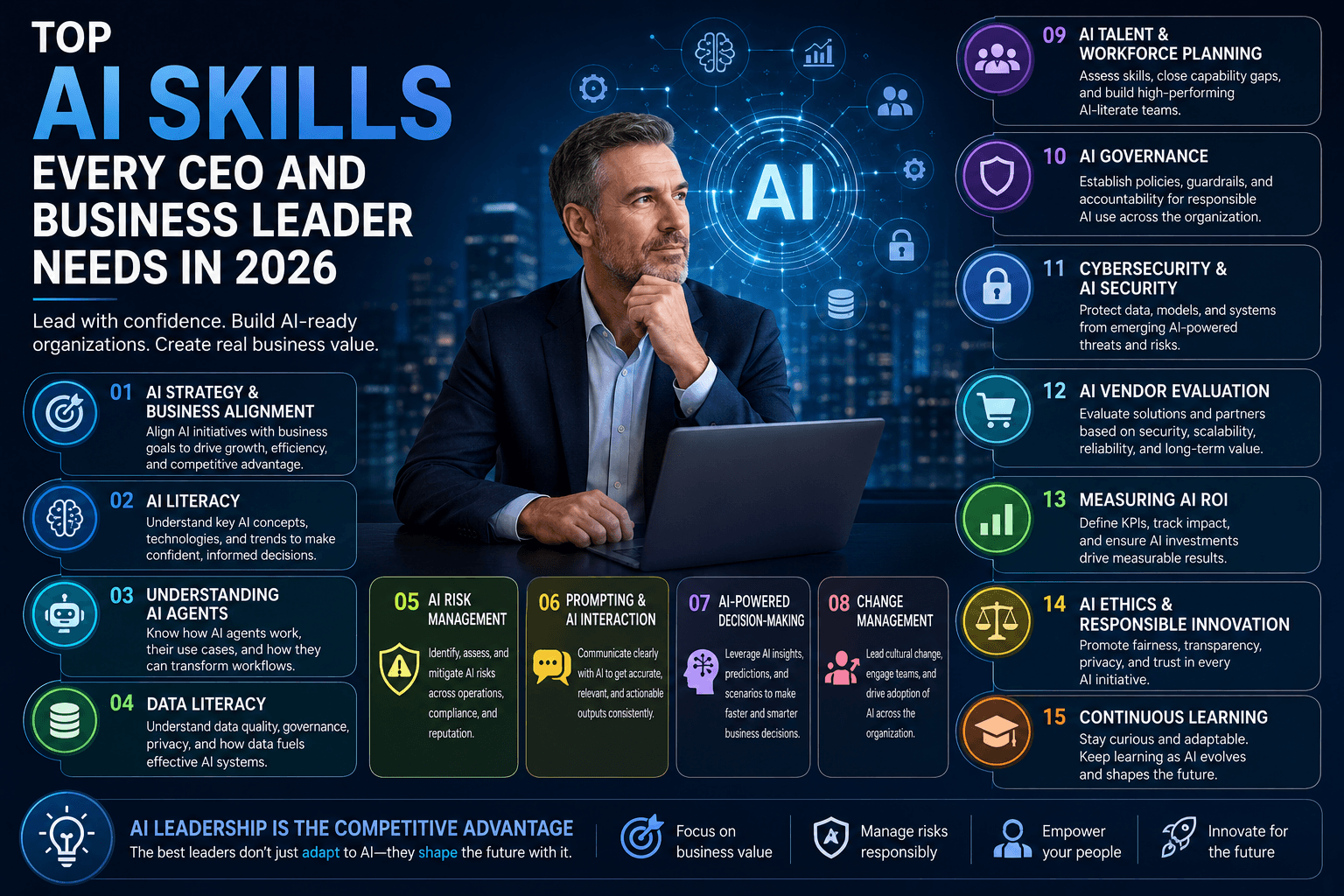 Top AI Skills Every CEO and Business Leader Needs in 2026