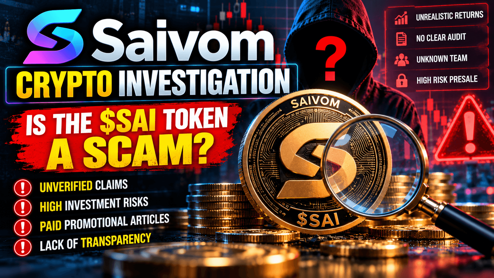 Saivom Crypto Investigation: Examining the $SAI Token, DeFi Claims, and Investor Risks