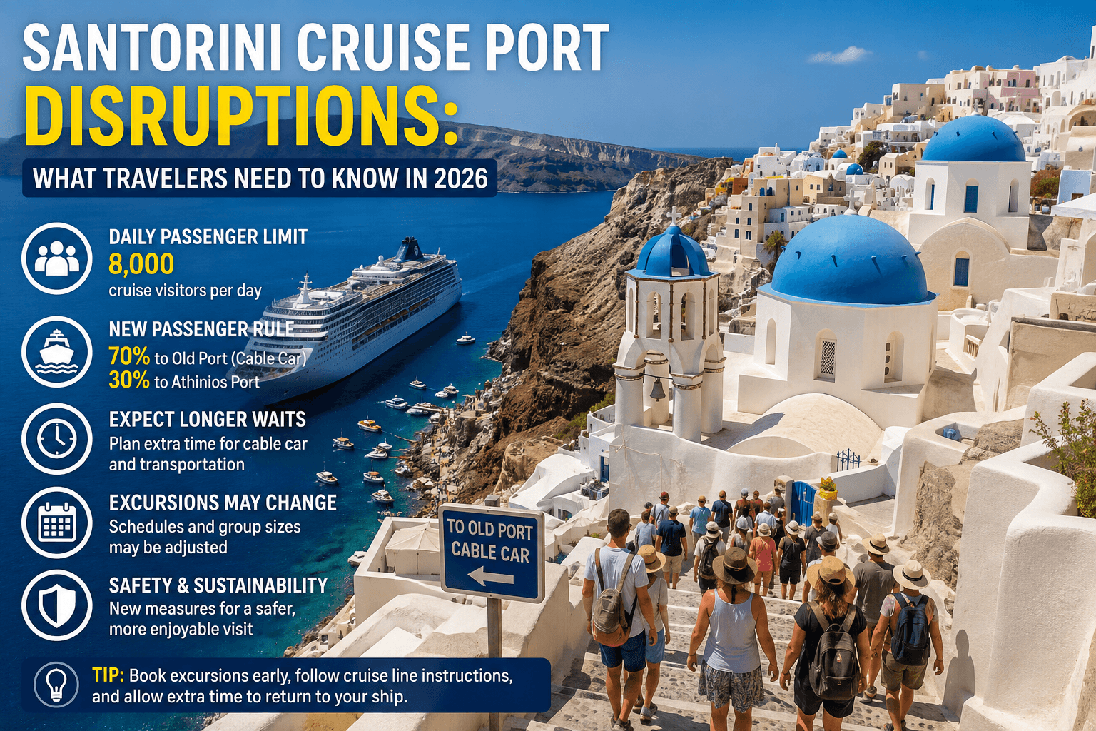 Santorini Cruise Port Disruptions: What Travelers Need to Know in 2026