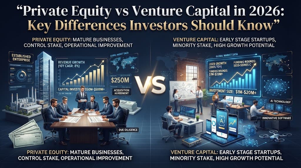 Private Equity vs Venture Capital in 2026: Key Differences Investors Should Know