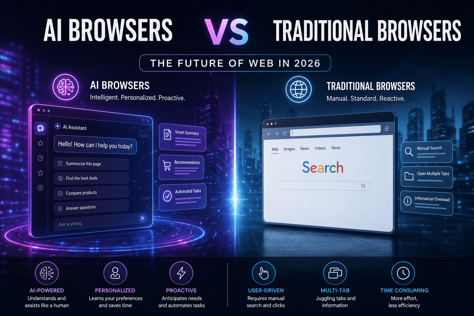 AI Browsers vs Traditional Browsers: The Future of Web in 2026