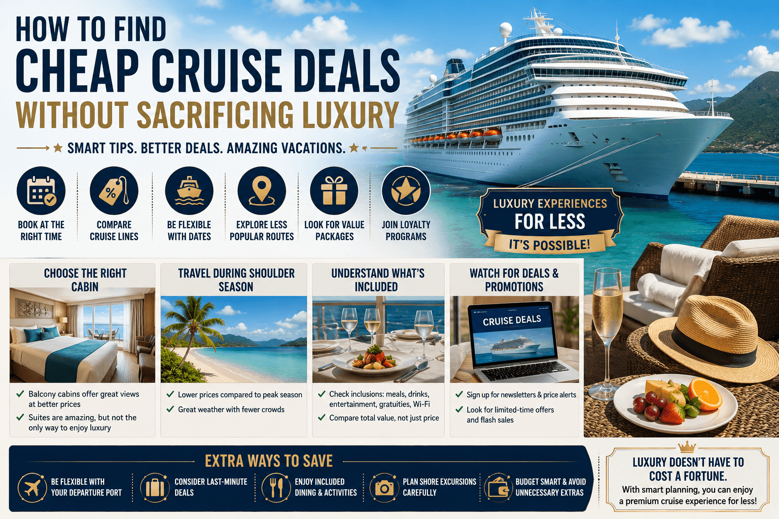 How to Find Cheap Cruise Deals Without Sacrificing Luxury