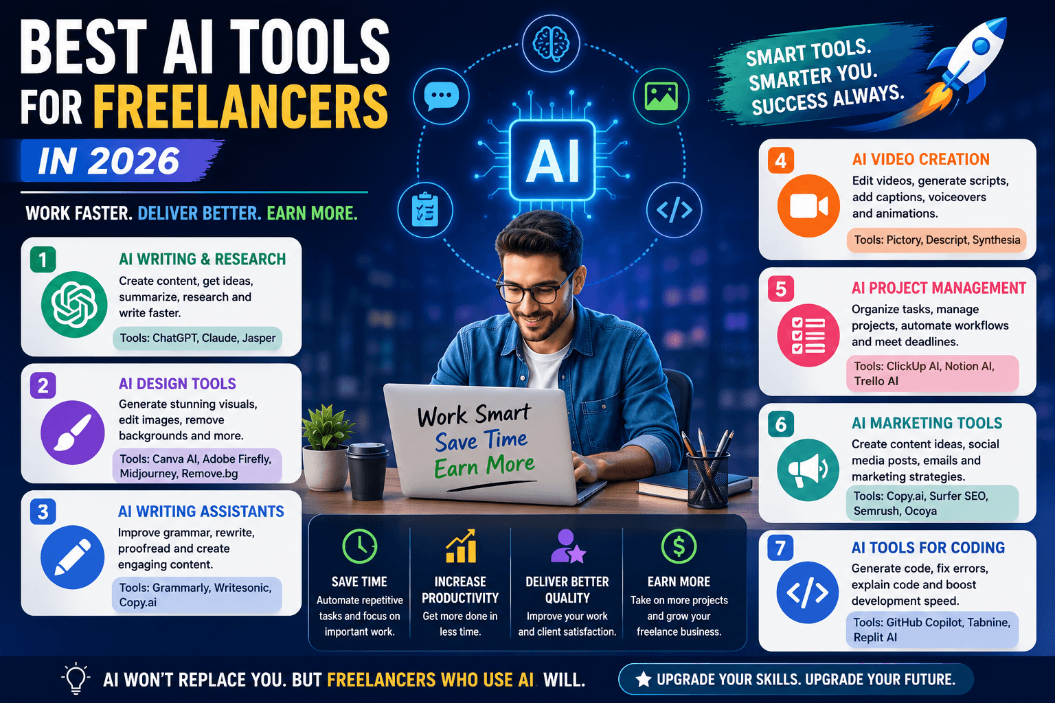 Best AI Tools for Freelancers in 2026: Work Faster and Earn More