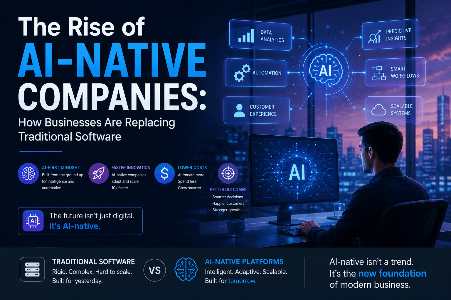 The Rise of AI-Native Companies: How Businesses Are Replacing Traditional Software