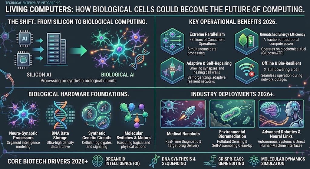 Living Computers: How Biological Cells Could Become the Future of Computing